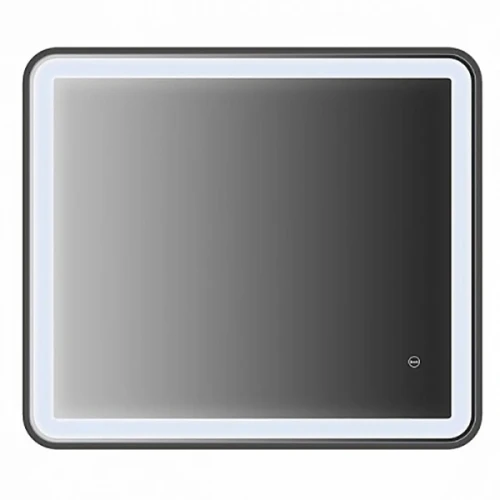 Зеркало Iddis Cloud 80 с подсветкой Черный матовый стекло