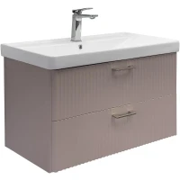 Тумба с раковиной Comforty Ангара 90П 00-00021036 подвесная Дуб латте