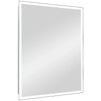 Зеркальный шкаф Reflexion Cube 600х800 RF2211CB с подсветкой Белый матовый