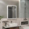 Зеркальный шкаф Reflexion Cube 600х800 RF2211CB с подсветкой Белый матовый