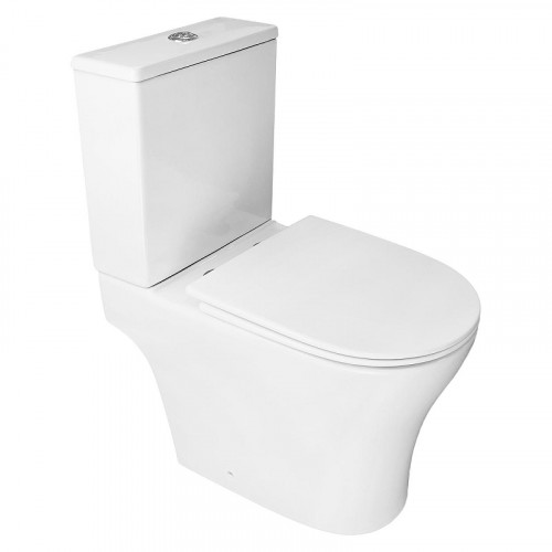 Унитаз компакт Azario Reina AZ-2785T цвет Белый с бачком и сиденьем Микролифт