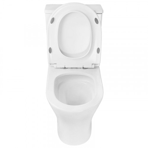 Унитаз компакт Azario Reina AZ-2785T цвет Белый с бачком и сиденьем Микролифт