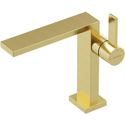 Смеситель для раковины Sancos Linn SC9019BG Золото брашированное