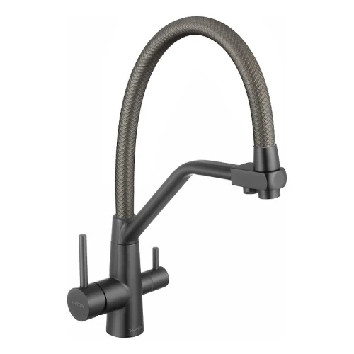 Смеситель для кухни Fmark FS0662-XQ06 цвет Графит Серый