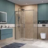 Душевой уголок BelBagno Soft Close-1 130x90 SOFT_CLOSE-1-AH-1-130/90-C-GM профиль Оружейная сталь стекло прозрачное