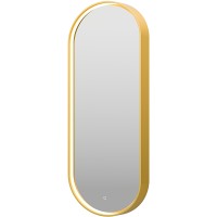 Зеркало Brevita Saturn 50 SAT-Dro1-050-gold с подсветкой Золото матовое с сенсорным выключателем стекло