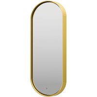 Зеркало Brevita Saturn 50 SAT-Dro1-050-gold с подсветкой Золото матовое с сенсорным выключателем стекло