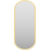 Зеркало Brevita Saturn 50 SAT-Dro1-050-gold с подсветкой Золото матовое с сенсорным выключателем стекло