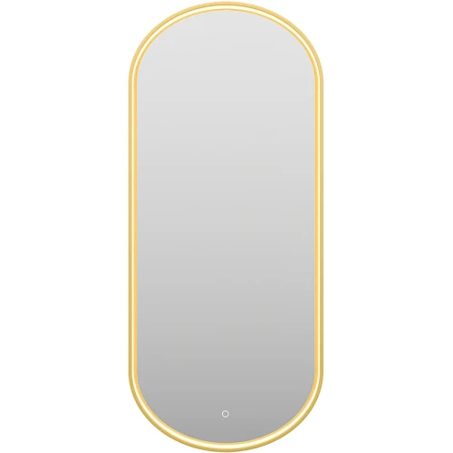 Зеркало Brevita Saturn 50 SAT-Dro1-050-gold с подсветкой Золото матовое с сенсорным выключателем стекло