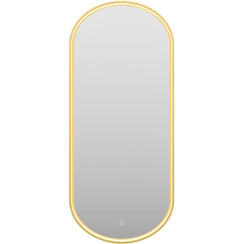 Зеркало Brevita Saturn 50 SAT-Dro1-050-gold с подсветкой Золото матовое с сенсорным выключателем стекло