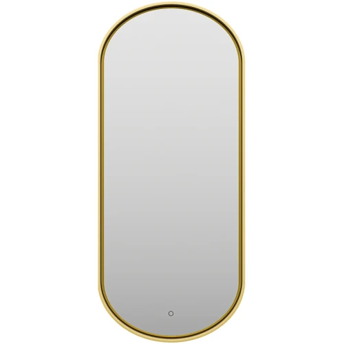 Зеркало Brevita Saturn 50 SAT-Dro1-050-gold с подсветкой Золото матовое с сенсорным выключателем стекло