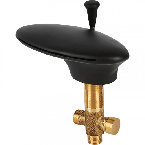 Смеситель на борт ванны Orange Iris M41-333b Черный матовый латунь