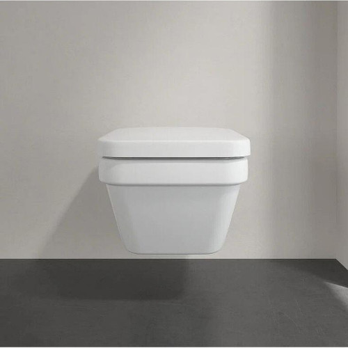 Унитаз с инсталляцией Villeroy&Boch Architectura SET-Architectura-CP цвет Белый с сиденьем Микролифт и клавишей смыва цвет Хром глянцевый