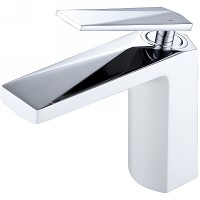 Смеситель для раковины Boheme Venturo 371-w Белый Хром латунь