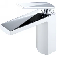 Смеситель для раковины Boheme Venturo 371-w Белый Хром латунь