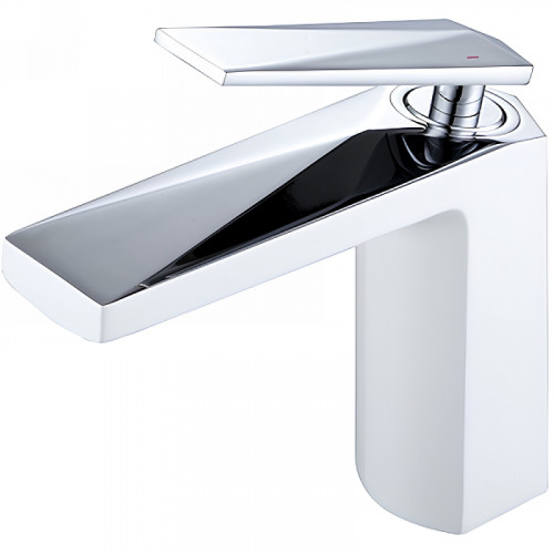 Смеситель для раковины Boheme Venturo 371-w Белый Хром латунь