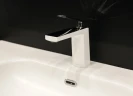 Смеситель для раковины Boheme Venturo 371-w Белый Хром латунь