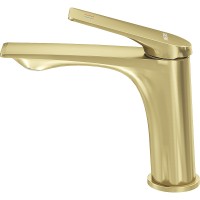 Смеситель для раковины Grossman Galaxy 510.K35.01.320 Золото брашированное латунь