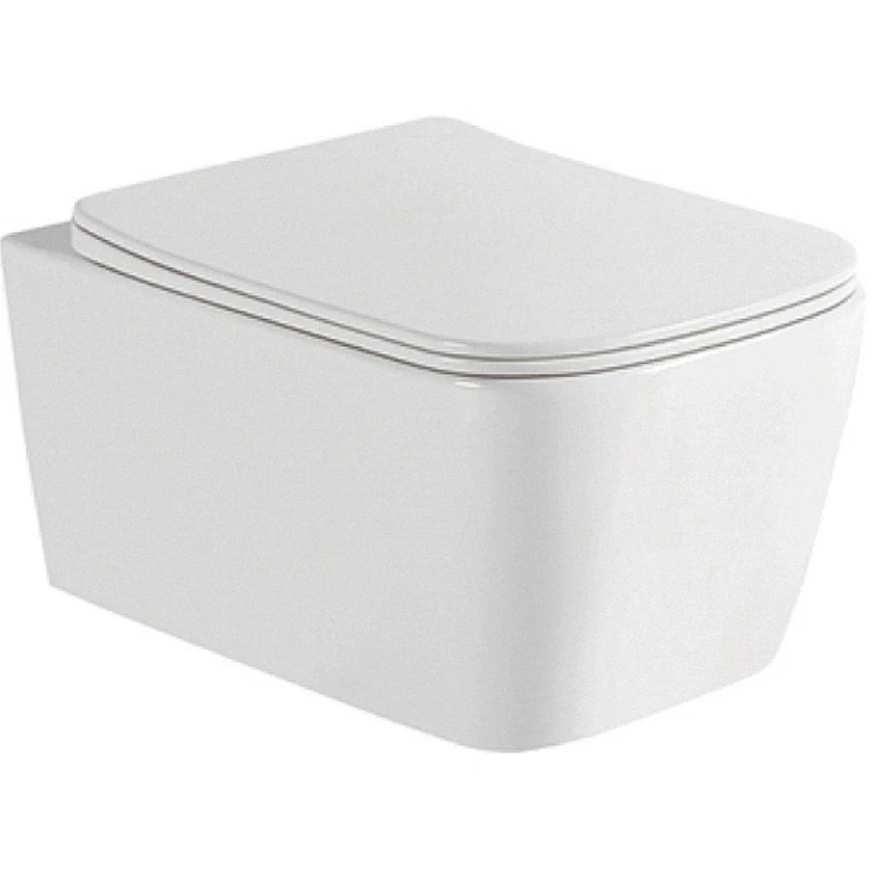 Комплект унитаза WellWant Tesoro WWU01111W с инсталляцией Berges Wasserhaus Atom 410 040332 с сиденьем Микролифт и Черной клавишей смыва