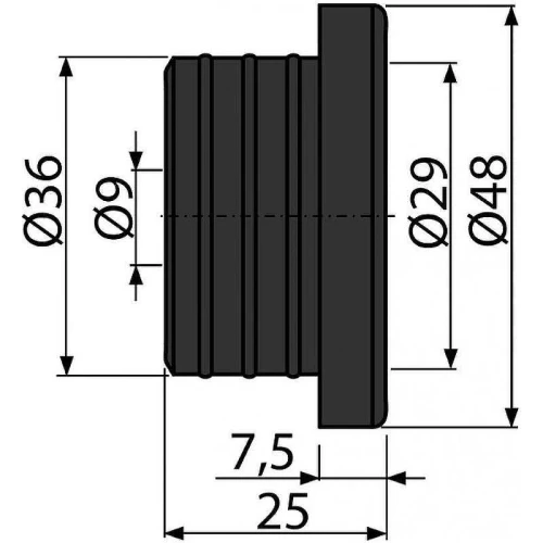 Манжета Alcaplast S0688-ND 36/10