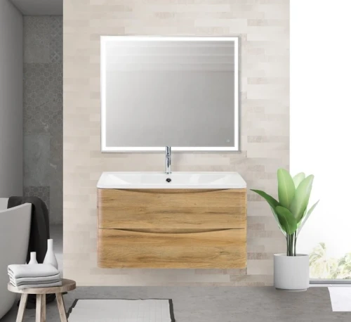 Тумба под раковину BelBagno ACQUA-900-2C-SO-RR подвесная Rovere Rustico МДФ / ЛДСП