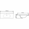 Раковина Aquanet Flat 100 329257 Черная матовая