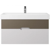 Тумба под раковину Creto Malibu 100 7-1079CapS подвесная Capuchino Soft МДФ / ЛДСП