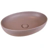 Раковина-чаша AeT Elite Oval 55 L616T0R0V0142 Розовая матовая фаянс накладная
