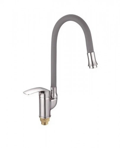 Смеситель для кухни Shevanik S5543-9 цвет Хром Серый