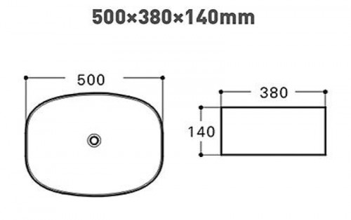 Раковина-чаша Aquanet Fine-1-MB 50 273682 Черная матовая фаянс накладная