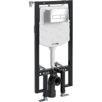 Инсталляция WasserKRAFT Vils 56TLT.010.ME.CH03 для унитаза с клавишей смыва Хром