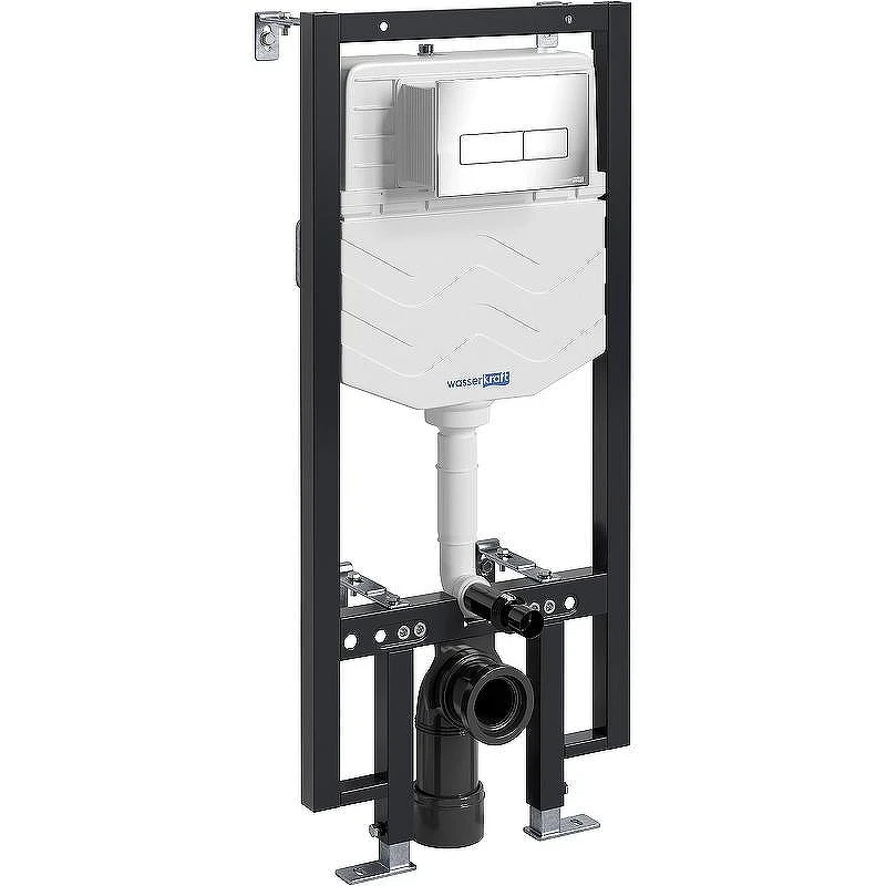 Инсталляция WasserKRAFT Vils 56TLT.010.ME.CH03 для унитаза с клавишей смыва Хром