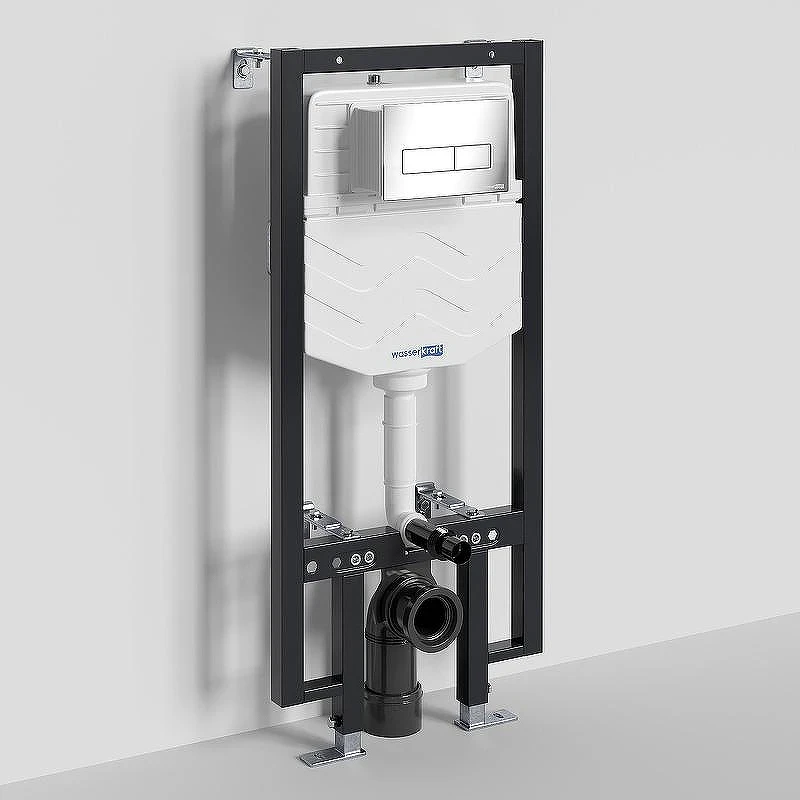 Инсталляция WasserKRAFT Vils 56TLT.010.ME.CH03 для унитаза с клавишей смыва Хром