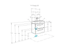 Тумба под раковину Aquaton Ронда 55 1A207601RSC20 подвесная Дуб сомерсет Венге МДФ / ЛДСП