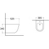 Биде Aquatek Классик AQ1160-00 подвесное Белое