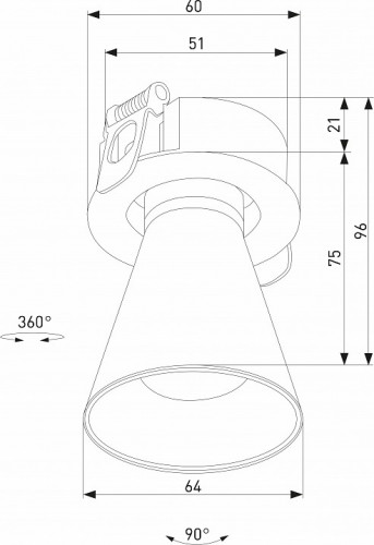 Встраиваемый светильник Elektrostandard Bell 25097/LED 8W 4000K белый