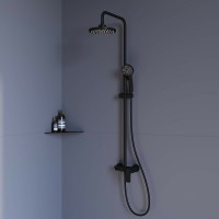 Душевая система RGW Shower Panels SP-26B 59140126-04 Черная латунь на стену