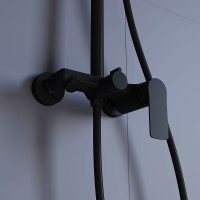 Душевая система RGW Shower Panels SP-26B 59140126-04 Черная латунь на стену