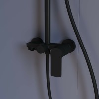 Душевая система RGW Shower Panels SP-26B 59140126-04 Черная латунь на стену