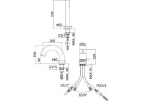 Смеситель на борт ванны Paffoni Light LIG047CR Хром глянцевый