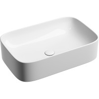 Раковина-чаша Ceramicanova Element 61 CN6053 Белая глянцевая фарфор накладная