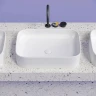 Раковина-чаша Ceramicanova Element 61 CN6053 Белая глянцевая фарфор накладная