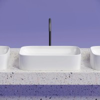 Раковина-чаша Ceramicanova Element 61 CN6053 Белая глянцевая фарфор накладная