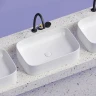 Раковина-чаша Ceramicanova Element 61 CN6053 Белая глянцевая фарфор накладная