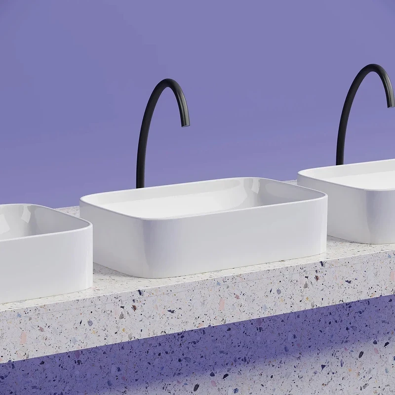 Раковина-чаша Ceramicanova Element 61 CN6053 Белая глянцевая фарфор накладная