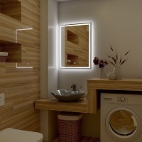 Зеркало Art&amp;Max Monza AM-Mon-600-800-DS-F с подсветкой с сенсорным выключателем стекло