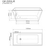 Акриловая ванна Grossman Cristal 180x80 GR-2021 без гидромассажа