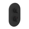 Смеситель для душа Ravak Chrome II CR II 067.20BL.O3 X070469 с термостатом цвет Черный матовый