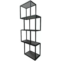 Полка 1MarKa Grunge Loft Chain У97508 Графит матовый МДФ / ЛДСП