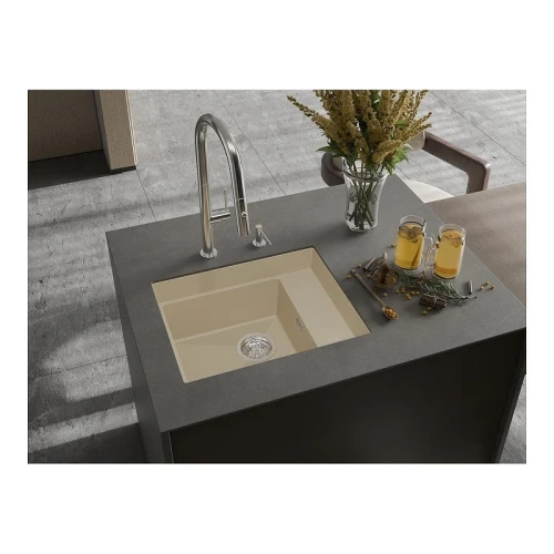 Кухонная мойка Rivelato Nobile 54 NB-544-R beige scuro цвет Темно-бежевый